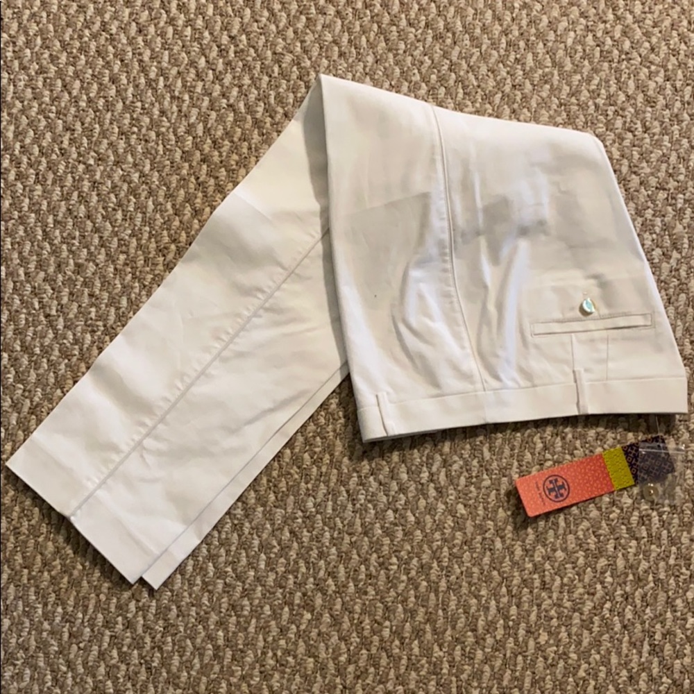 Brand New with Tag Size 4 Tory Burch White Pants